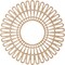Ekena Millwork Cornelius Wood Fretwork Pierced Ceiling Medallion, Alder, 16"OD x 6"ID x 1/4"T CMWP16X0250CRAL - alternate 2